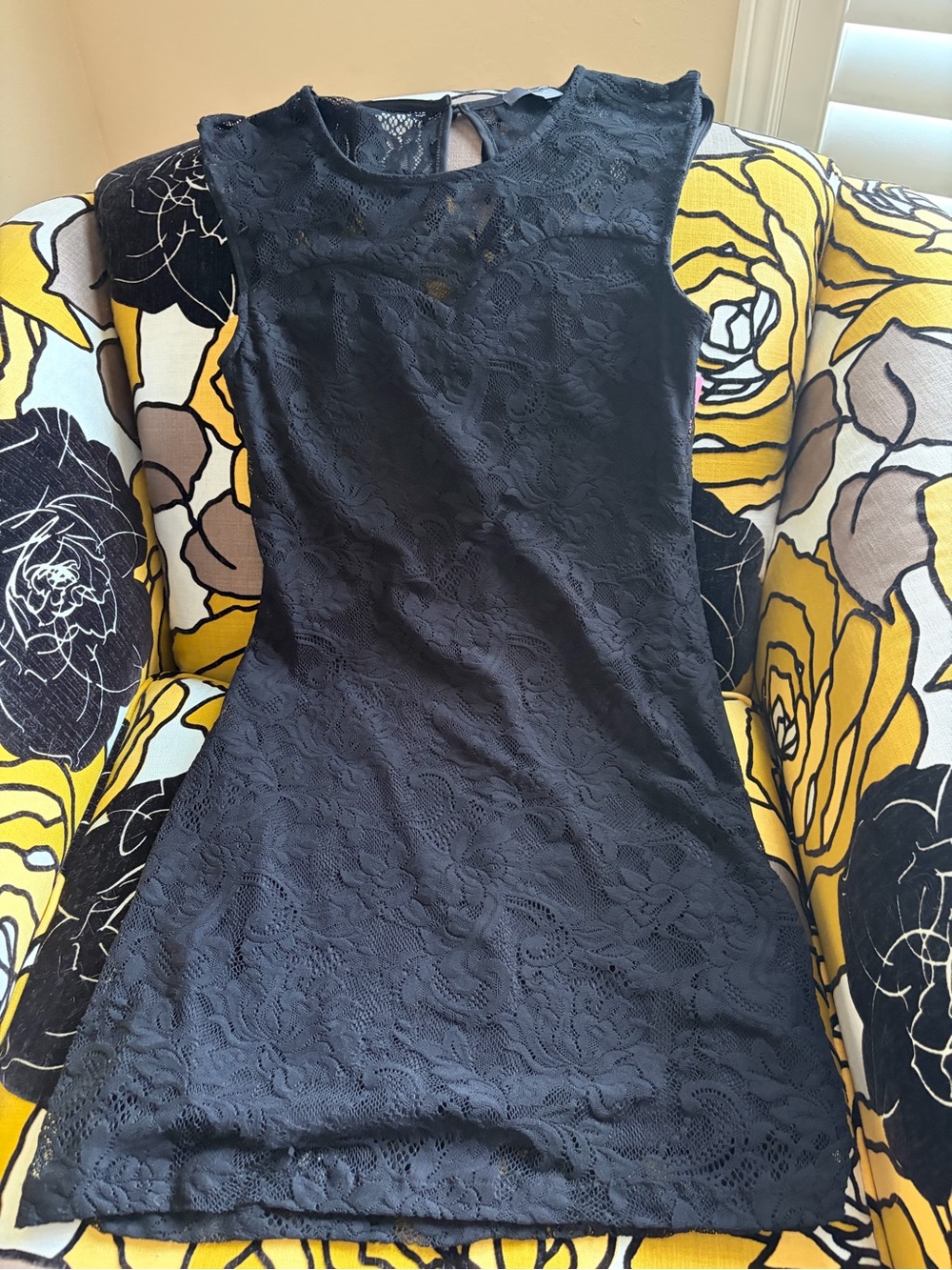 Classic Black Lace Sheath Dress - Elegant Women's Dress